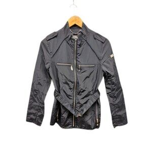 Vince Camuto Women’s Small Black Lightweight Jacket Stretch Belt Waist Outwear‎